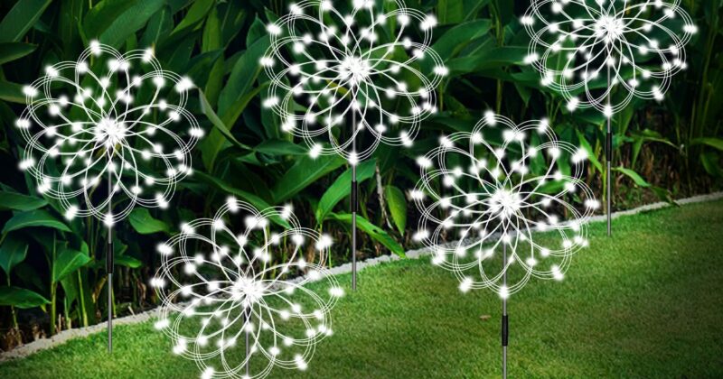 Solar Garden LED Fireworks Light